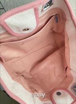 1000% AUTH! NEW CHANEL Pink Deauville Large Tote Bag