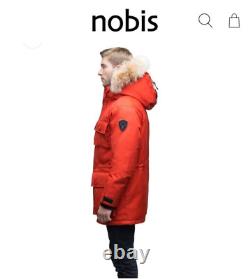 £1045 Nobis Barry Down Parka Extra Large XL Coat Jacket RED