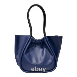 $1090 NWT Proenza Schouler Cobalt Blue Large Leather Ruched Tote