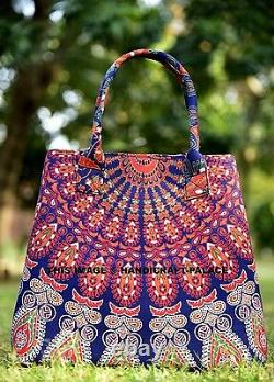 10Pc Wholesale Lot Indian Cotton Handbag Mandala Shoulder Bag Floral Tote Bag
