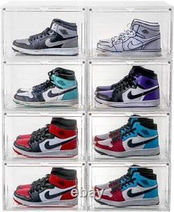 10-20x Drop Side Shoe Box Sneaker Rack Magnetic Sneaker Storage Box acrylic door