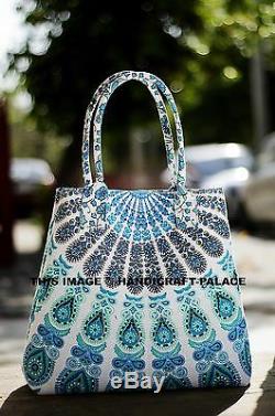 10pcs Wholesale Lot Indian Cotton Mandala Tote Carry Shoulder Bag Handbag Purse