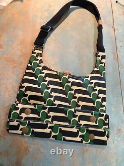 12b Orla Kiely midi crossbody sling bag, Dog Show design, New Rare