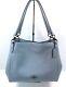 1942 Coach Hallie Pebbled Leather Shoulder Bag Handbag Pale Blue Nwt $398