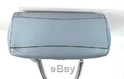 1942 Coach Hallie Pebbled Leather Shoulder Bag Handbag Pale Blue NWT $398