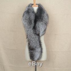 2019 Large Real Fur Scarf Women Winter Fashion Shawl Magnetic Big Collar 31641