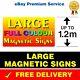 2 X Large Oversize Magnetic Vehicle Van Lorry Signs Printed Full Colour