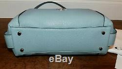 $350 New Coach Edie 31 Sage Blue Pebble Leather Shoulder Bag Handbag Purse 57125