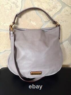$428 Marc by Marc Jacobs Light Grey (Cement)'New Q Hillier' Hobo Crossbody Bag