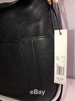 $475 Marc Jacobs New Q Hillier Black Leather Large Hobo Shoulder Bag Pursenwt