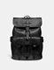 $698 Nwt Coach Black Hudson Leather Men's Backpack F36811