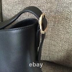 ASPINAL OF LONDON Black Hobo Leather Black handbag BRAND NEW
