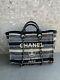 Authentic Chanel Deauville Tote Large Mint Condition