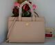 Auth $598 Tory Burch Kira Collection Perfect Sand Leather Large Tote Shoulder