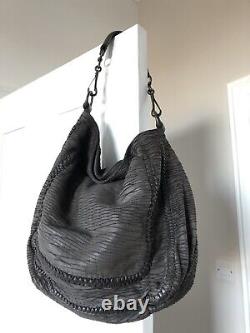 All Saints Vintage Reptile Bag Bitter Blk Brand New With Tags