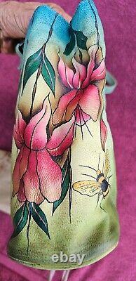 Anuschka Hand Painted Floral Dreams Shoulder Bag