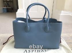 Aspinal London Tote In Bluebird Pebble Leather BRAND NEW RRP £650
