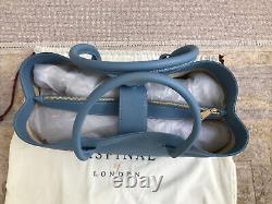 Aspinal London Tote In Bluebird Pebble Leather BRAND NEW RRP £650