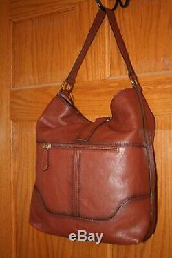 Authentic Frye Leather Ring Hobo Saddle Tote Shoulder Bag Nwt Msrp $398 Cognac