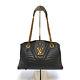 Authentic Louis Vuitton New Wave Chain Black Quilted Tote Handbag