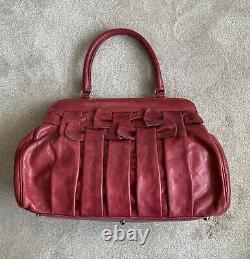 Authentic Valentino Garavani Raspberry Leather Tote Bag Never Used