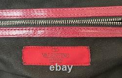 Authentic Valentino Garavani Raspberry Leather Tote Bag Never Used