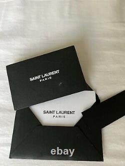 Authentic Ysl Saint Laurent Monogram College Chain Bag Large Black Leather