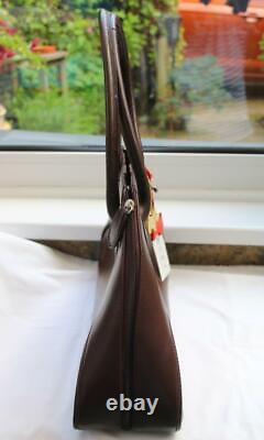 BNWT £198 Radley Large Leather BEAN Handbag Tote Shoulder Bag Chocolate Brown