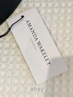 BNWT Amanda Wakeley The Jovi Logo Shoulder Bag 38x32cms BOXED