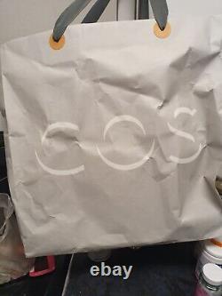 BNWT COS Folded Leather Shopper Bag Black Large Shoulder Women RRP£180