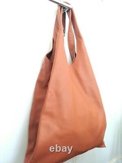 BNWT COS Folded Leather Shopper Bag Brown Large Shoulder Women RRP£180