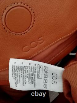 BNWT COS Folded Leather Shopper Bag Brown Large Shoulder Women RRP£180