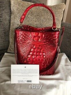 BRAHMIN Amelia Crimson Bucket Bag NWT Beautiful style & color retired
