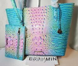 BRAHMIN Cotton Candy Brooke with Pouch Hard to Find Gorgeous Colors NWT