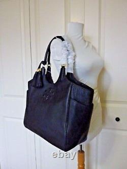 BRAND NEW Tory Burch Black Leather Thea Round Tote