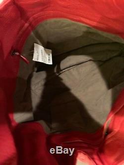 Bottega Veneta Cervo Large Hobo Shoulder Leather Bag NWT Red $1780