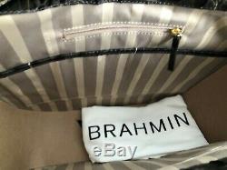 Brahmin Marianna Graphite Aster Hobo Shoulder Bag & Zora Wallet Combo Value $560