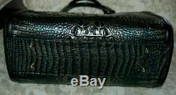 Brahmin Taylor Agate Partridge Melbourne Black Suede Shoulder Strap Bag Nwt $465