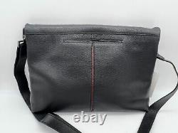 Brand New HAMMITT VIP LARGE Leather Black / Gunmetal Clutch Crossbody Purse Bag