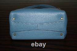 COACH 73549 Hadley Hobo Leather Shoulder Bag Tote Purse Handbag Lake Blue
