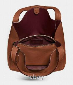 COACH Leather hadley hobo Shoulder bag Tote NWT 73549 Saddle