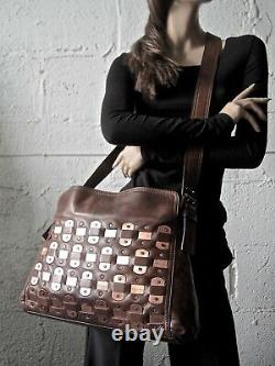 Celine Buttersoft Mocha Leather Large Cross Body Messenger / Shoulder Bag NWT