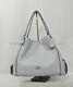 Coach 57125 Edie Shoulder Bag 31 In Refined Pebble Leather In Sky Blue/silver