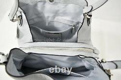 Coach 57125 Edie Shoulder Bag 31 In Refined Pebble Leather in Sky Blue/Silver