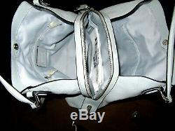 Coach 57125 Edie Shoulder Bag Sky Light Blue Pebbled Leather Handbag NWT $350