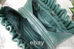 Coach C1454 Maya Large Dark Ivy Pebbled Leather Shoulder Bag Hobo Handbag Purse