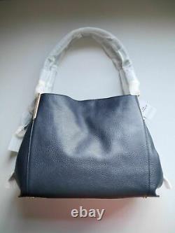 Coach Dalton 31 Leather Shoulder Bag, Midnight Navy/ Gold (Womens Handbag/Blue)
