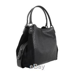 Coach Edie Ladies Large Mixed Leather Shoulder Handbag 57647