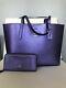 Coach F37871 Metallic Purple Avenue Tote Handbag Bag Purse Violet Wallet Set New
