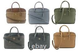 Coach (F39023 F39022) Leather Laptop Briefcase Bag